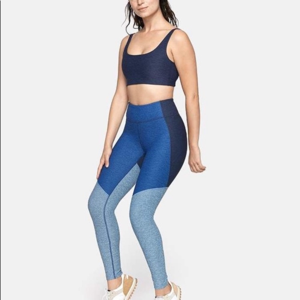 Outdoor voices tri-color leggings